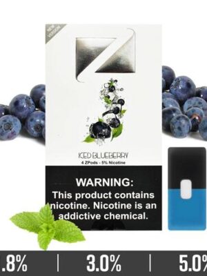 ICED BLUEBERRY ZiiP PODS FOR JUUL DEVICE